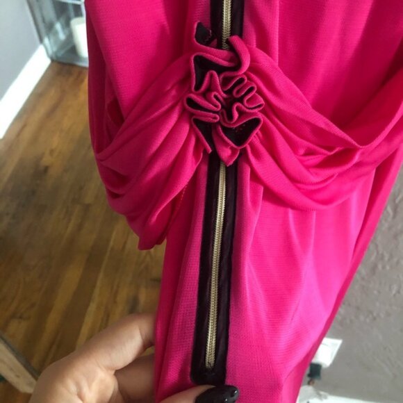 D&G Dolce and Gabbana Hot Pink Dress, IT Sz 44 - Picture 6 of 11